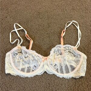 Lace See Through Lingerie Bralette